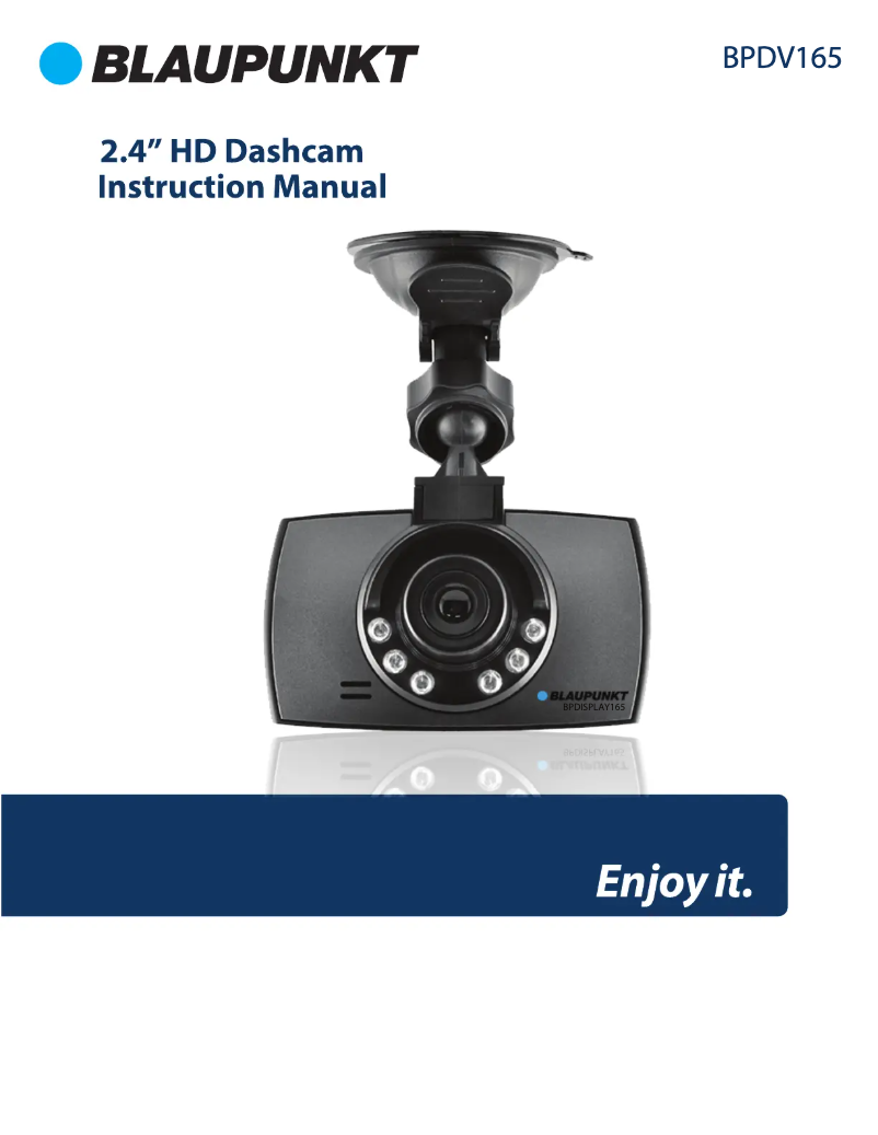 Página 1 del manual Manual de usuario Blaupunkt HD Dash Cam BPDV165