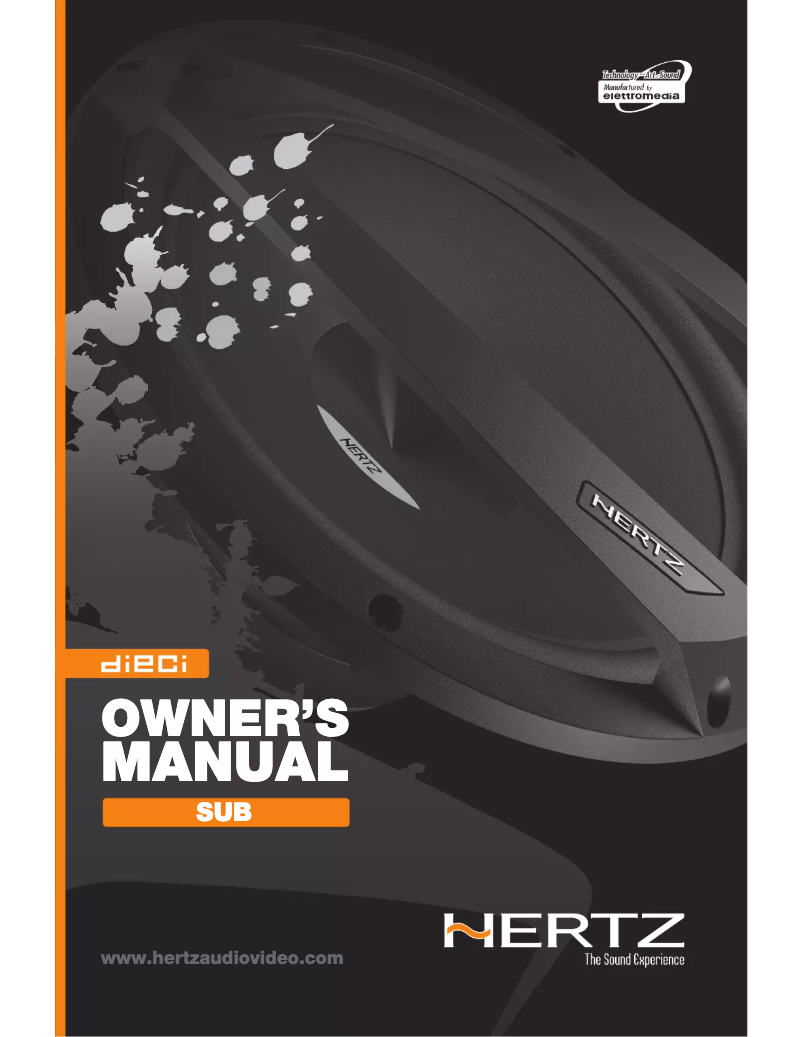 Page 1 de la notice Mode d'emploi Hertz Dieci DS 30.3