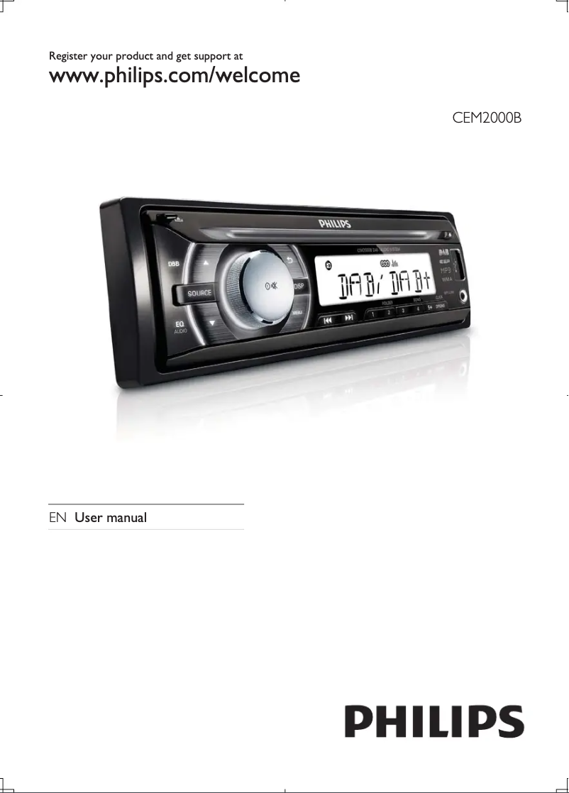Page 1 de la notice Mode d'emploi Philips CEM2000B
