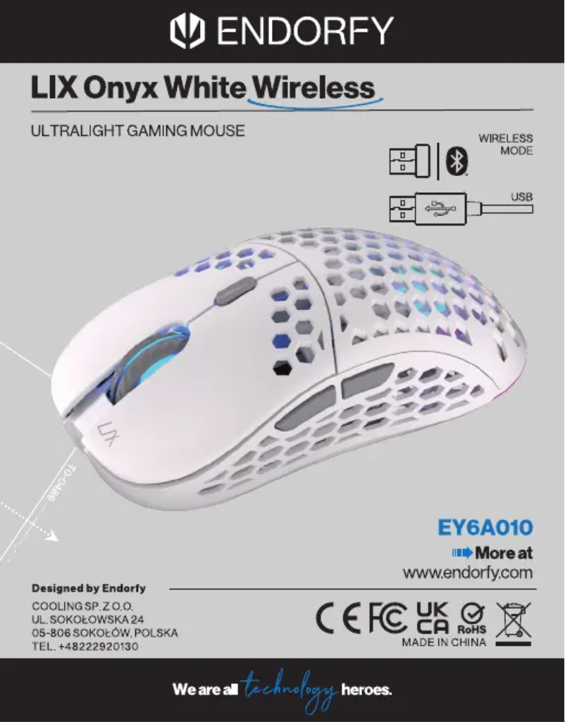 Image de la première page du manuel de l'appareil LIX Onyx White Wireless