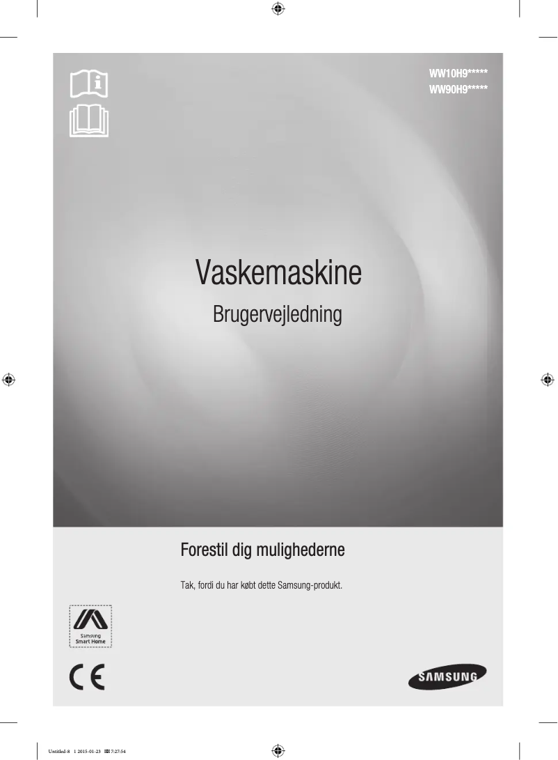 Page 1 de la notice Manuel utilisateur Samsung WW10H9600