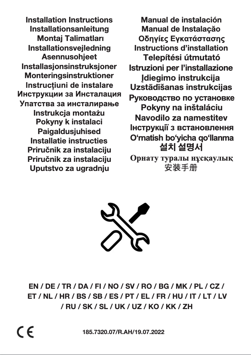 Page 1 of the manual Installation Guide Beko BHCA66641BBBHS