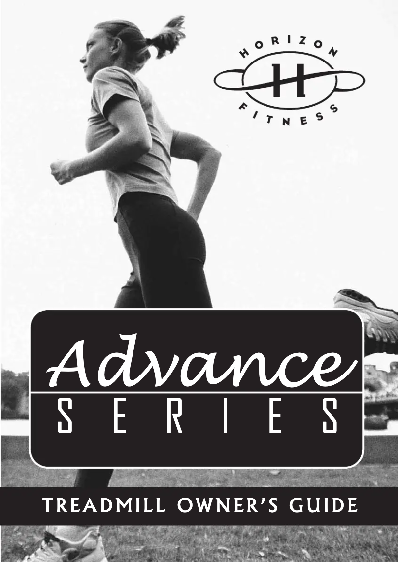 Page 1 de la notice Manuel utilisateur Horizon Fitness Advance 200