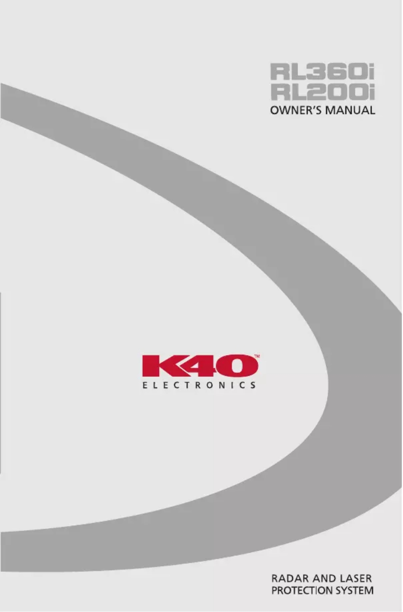 Página 1 del manual Manual de usuario K40 RL360i