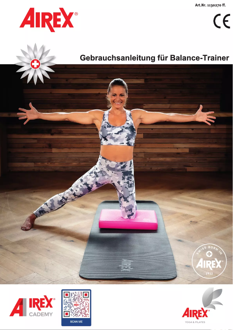 Page n°1 - Manuel utilisateur Airex Balance-Trainer 1130270