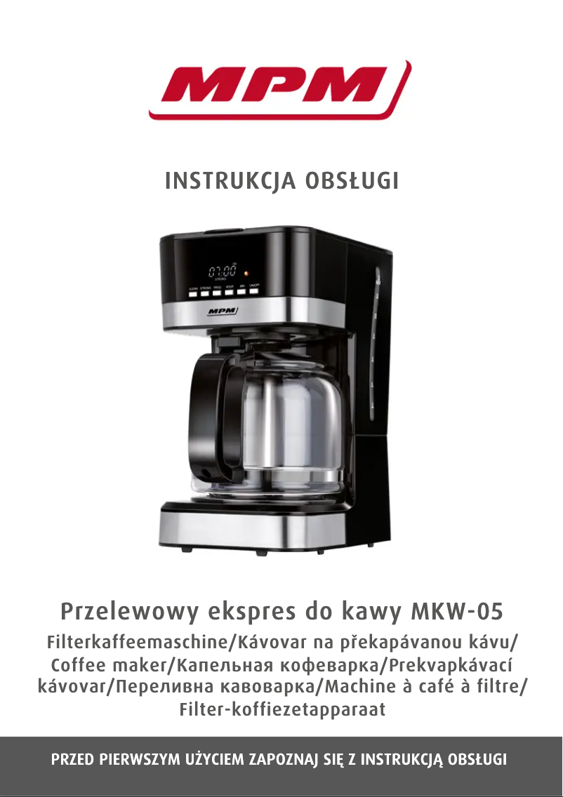 Page 1 de la notice Manuel utilisateur MPM MKW-05