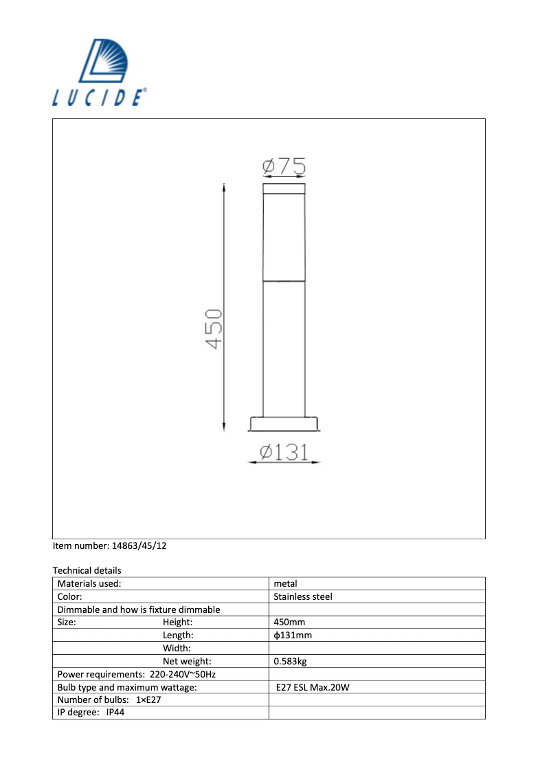 Image de la première page du manuel de l'appareil Kibo
