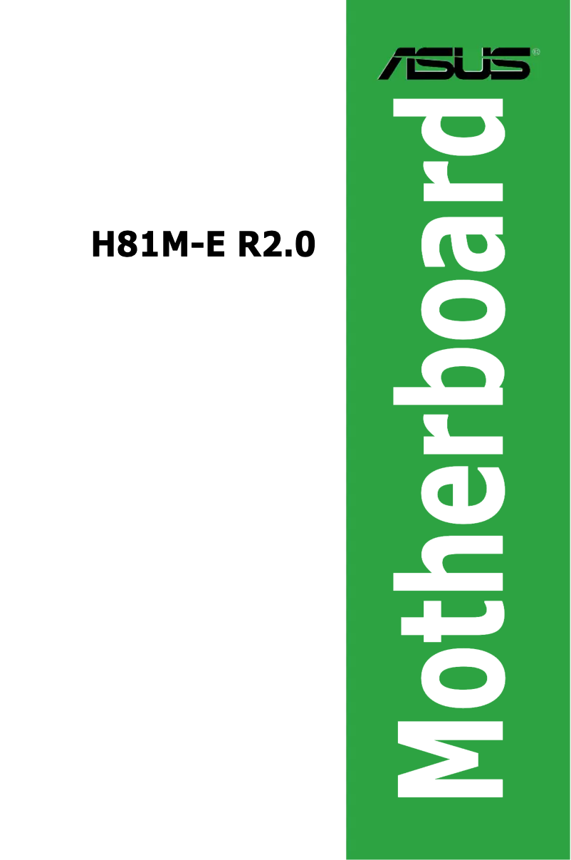 Image de la première page du manuel de l'appareil H81M-E R2.0