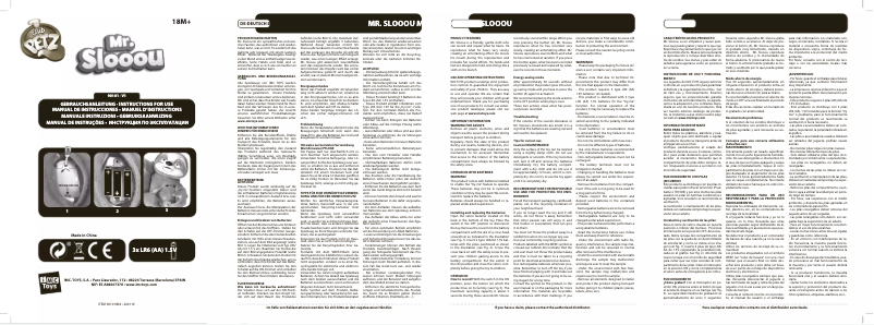 Page 1 de la notice Manuel utilisateur IMC Toys Mr. Slooou