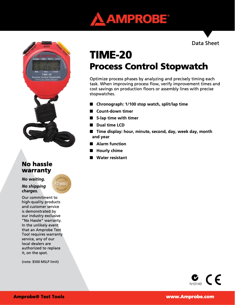 Image de la première page du manuel de l'appareil TIME-20