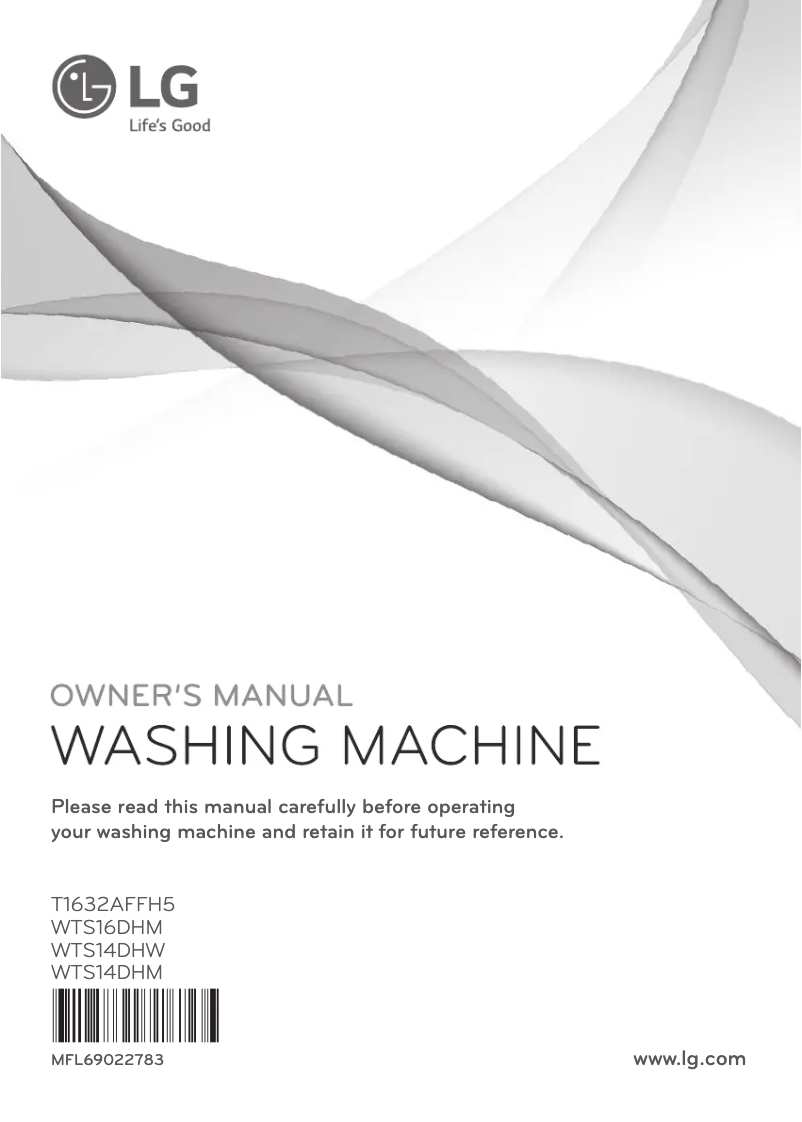 Image de la première page du manuel de l'appareil WTS14DHW