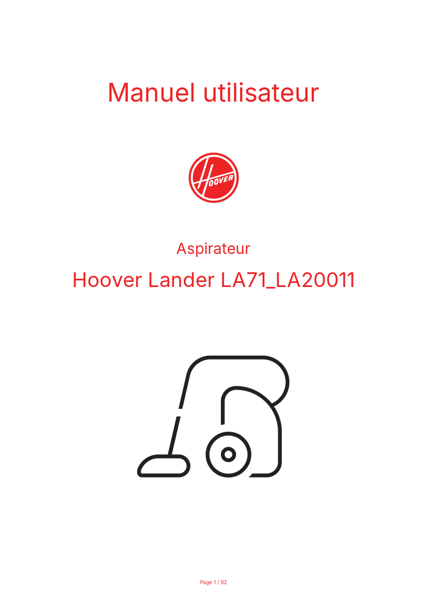 Image de la première page du manuel de l'appareil Lander LA71_LA20011
