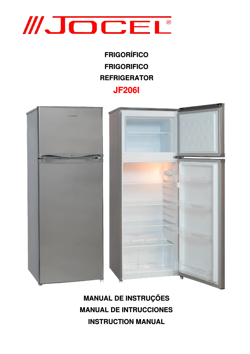 Page 1 de la notice Manuel utilisateur Jocel JF206I
