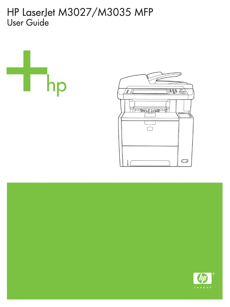 Page 1 de la notice Manuel utilisateur HP LaserJet M3035 MFP