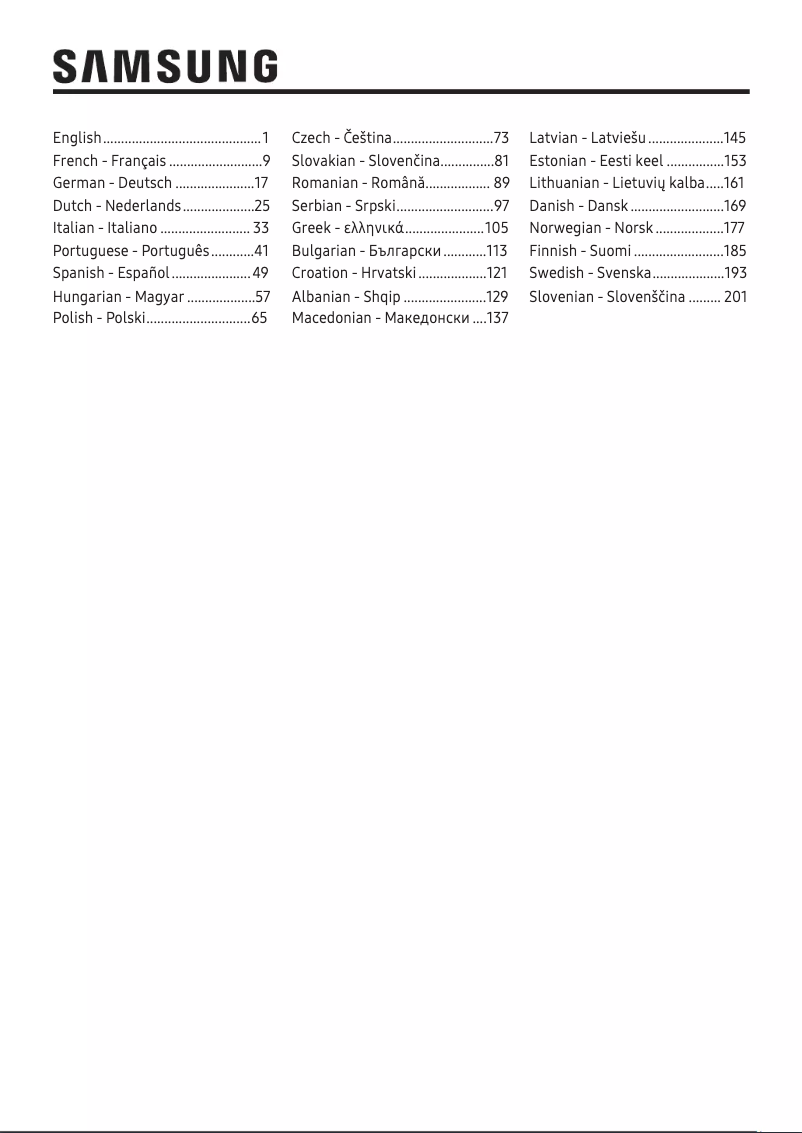 Page 1 de la notice Manuel utilisateur Samsung RS50N3513WW