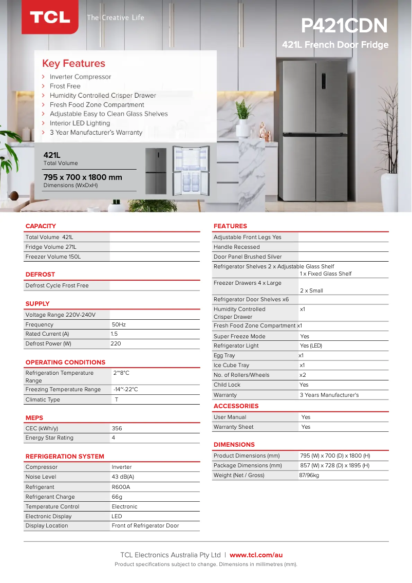 Image de la première page du manuel de l'appareil P421CDN