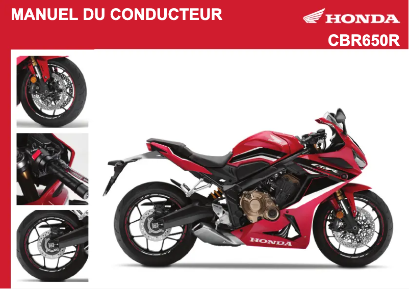 Page n°1 - Manuel utilisateur Honda CBR650R (2021)