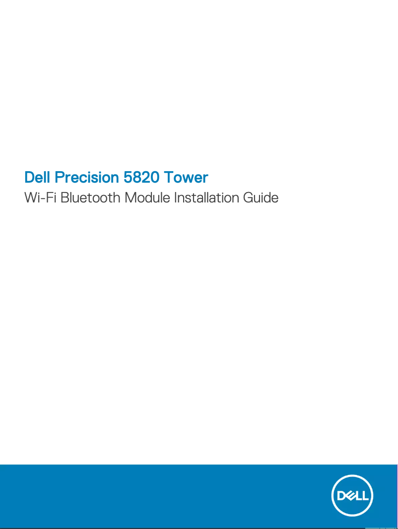 Page 1 de la notice Guide d'installation Dell Precision 5820 Tower