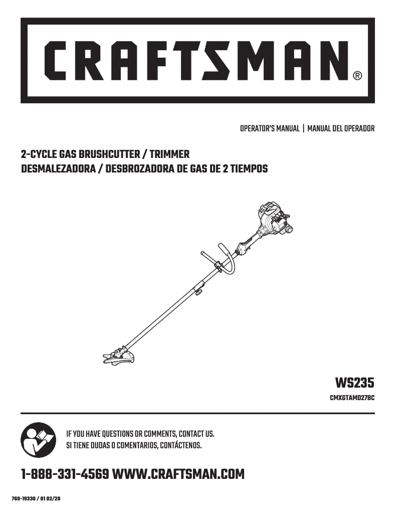 Page 1 de la notice Manuel utilisateur Craftsman CMXGTAMD27BC