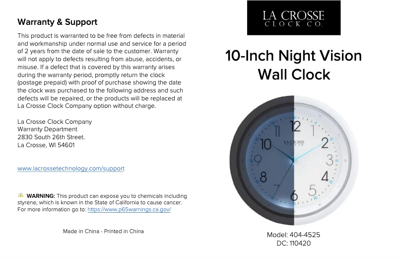 Image de la première page du manuel de l'appareil 404-4525