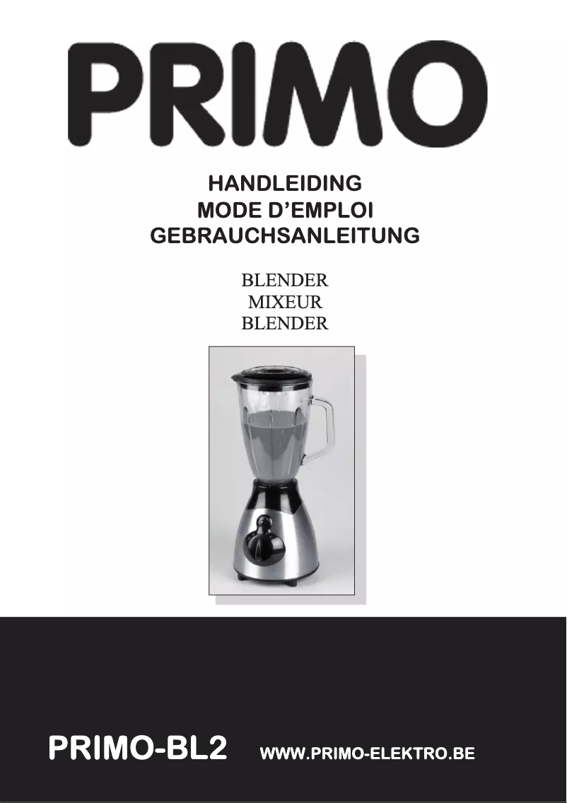 Page n°1 - Manuel utilisateur Primo BL2
