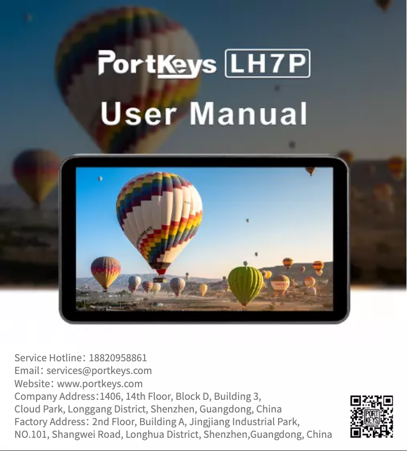 Image de la première page du manuel de l'appareil LH7P