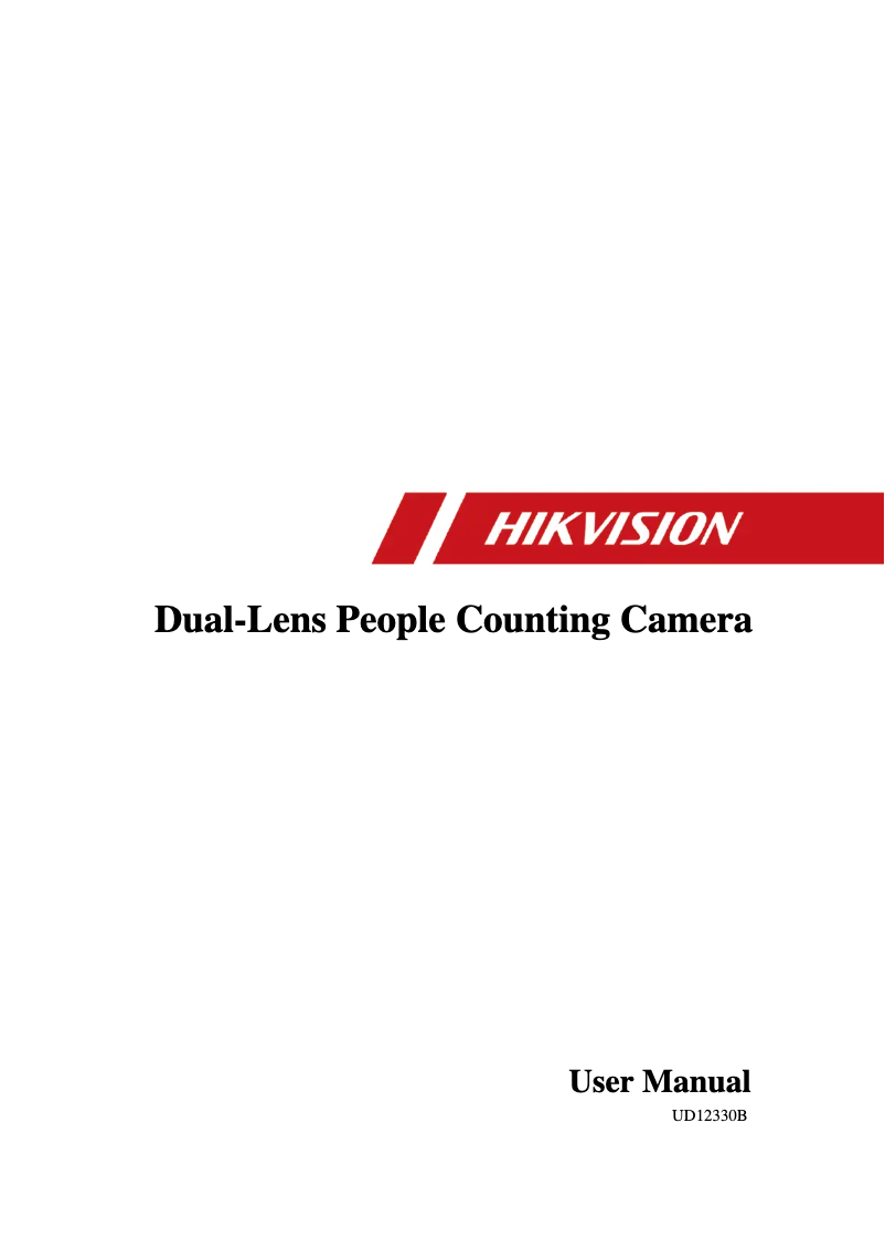 Page n°1 - Manuel utilisateur Hikvision IDS-2CD6810F/C