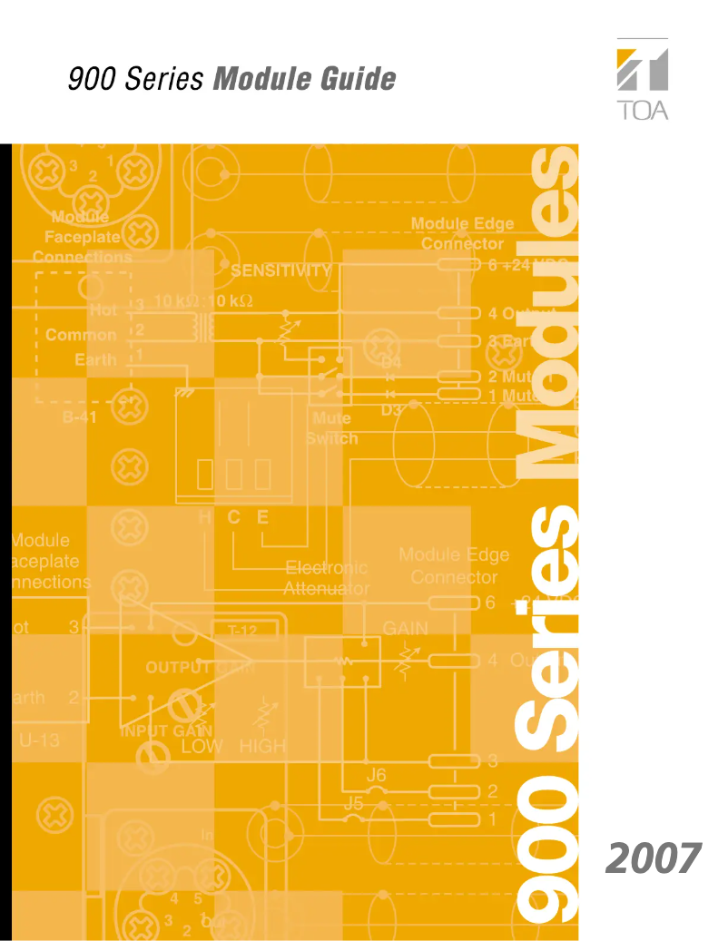 Page n°1 - Manuel utilisateur TOA T-02S