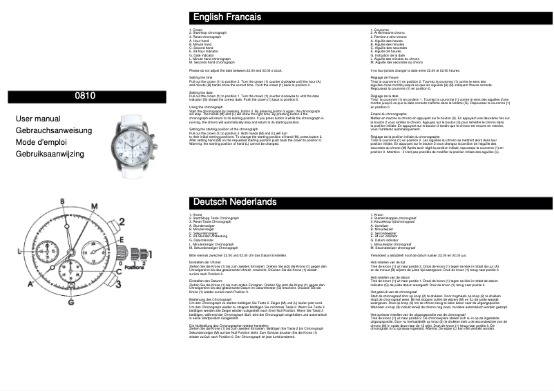 Page n°1 - Manuel utilisateur Davis 0810