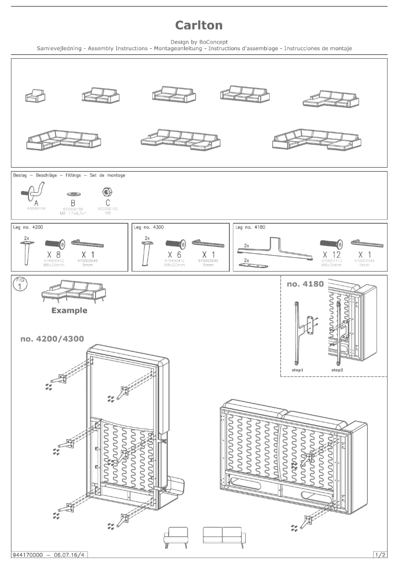 Image de la première page du manuel de l'appareil Carlton