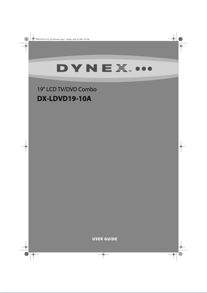 Page 1 de la notice Manuel utilisateur Dynex DX-LDVD19-10A