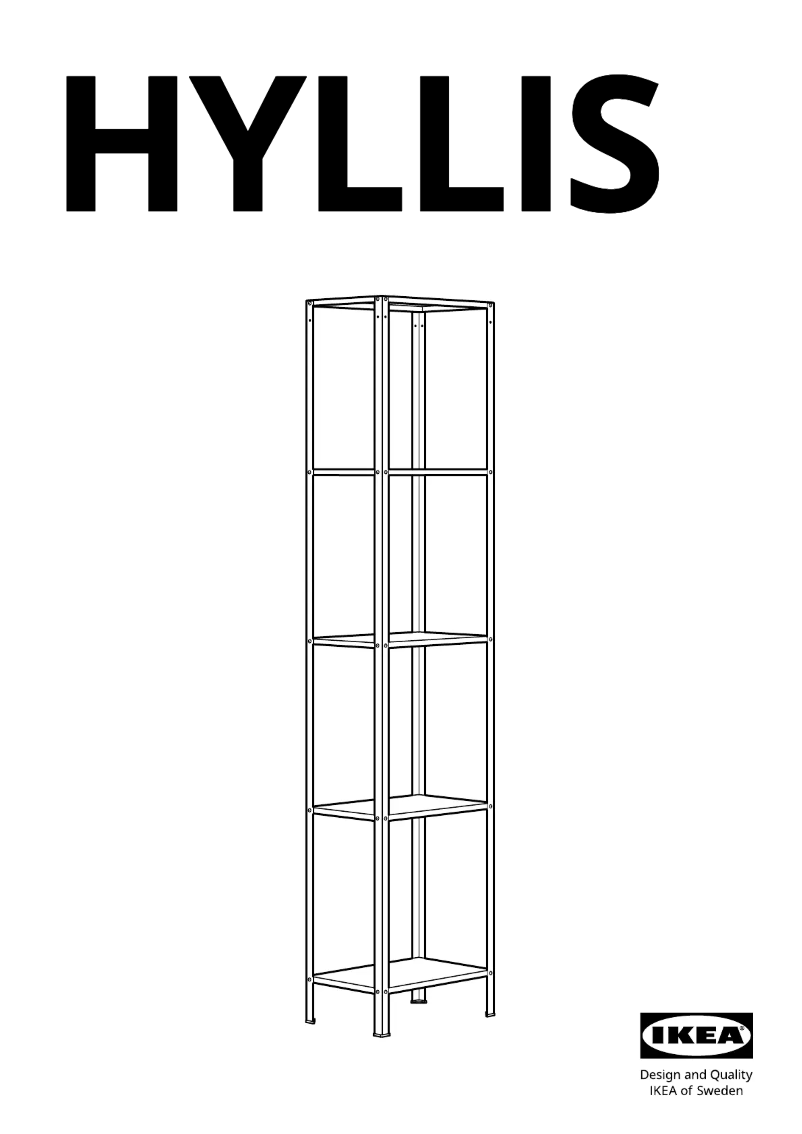 Page 1 de la notice Manuel utilisateur Ikea HYLLIS 404.885.03