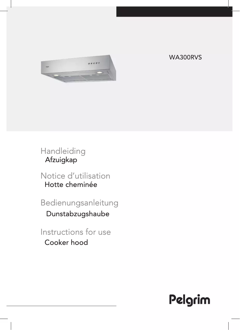 Image de la première page du manuel de l'appareil WA300RVS