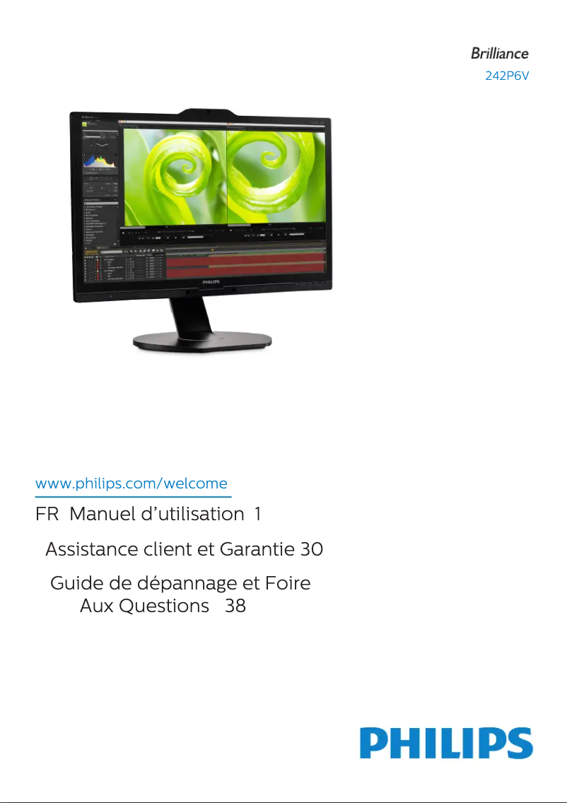 Page n°1 - Manuel utilisateur Philips Brilliance 242P6VPJKEB