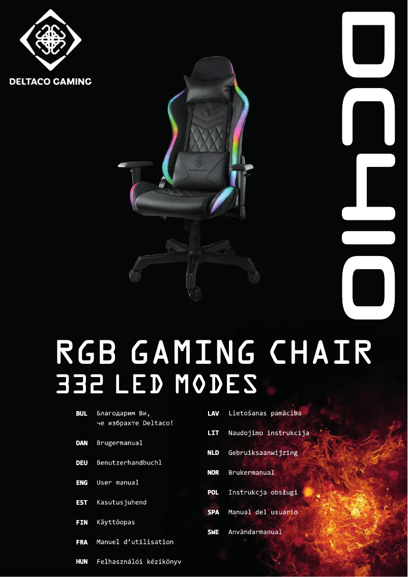 Page 1 de la notice Manuel utilisateur Deltaco DC410