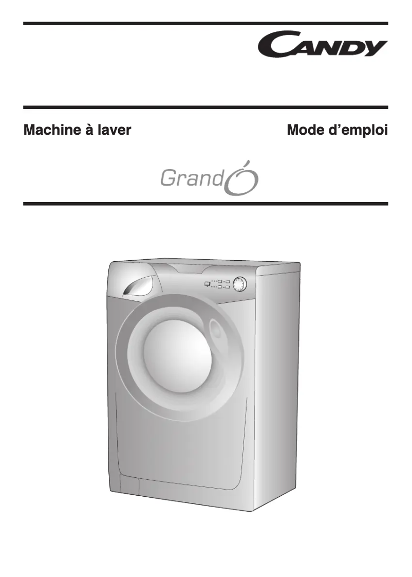 Page 1 de la notice Manuel utilisateur Candy GO F127-01S
