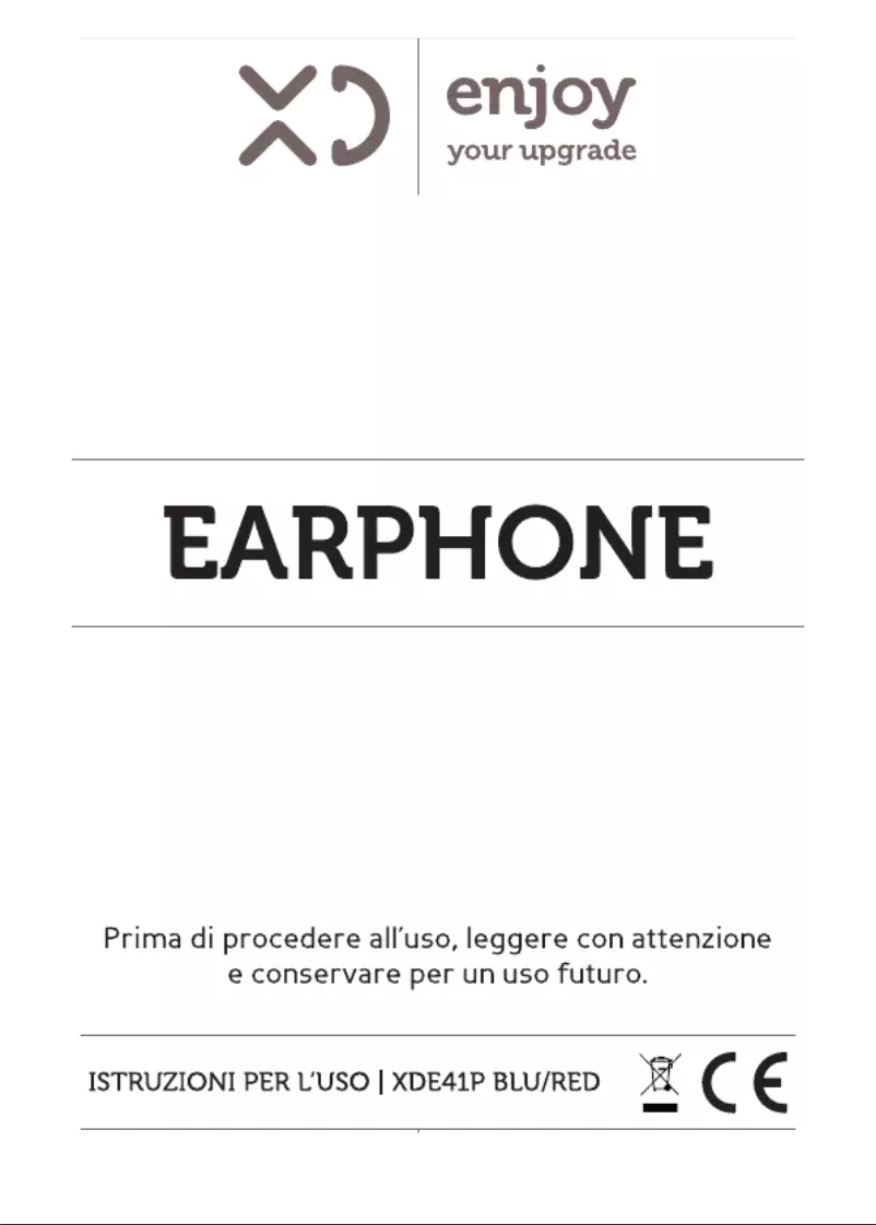 Page 1 de la notice Manuel utilisateur XD E41PBLU