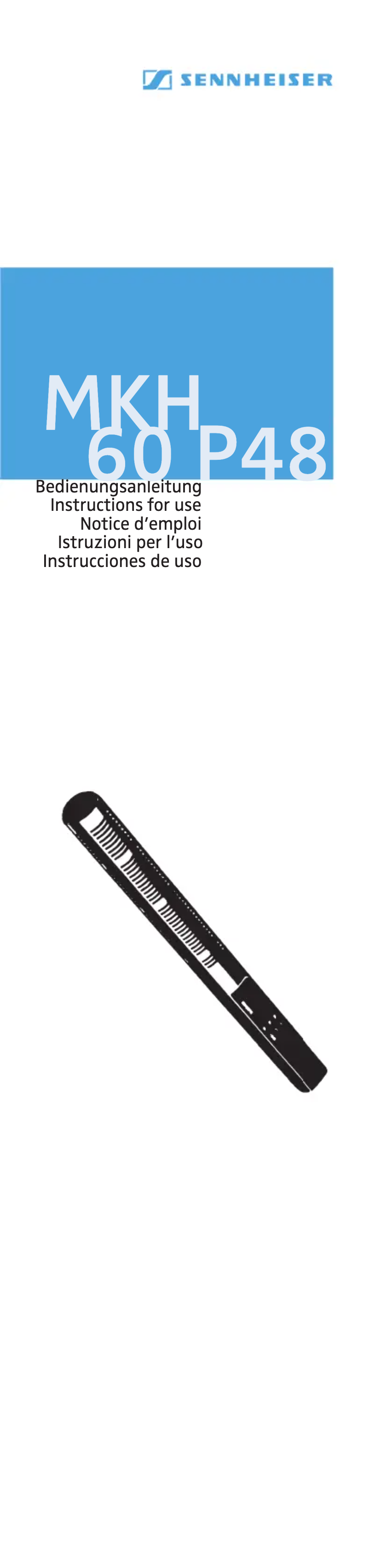 Page n°1 - Manuel utilisateur Sennheiser MKH 60 P48