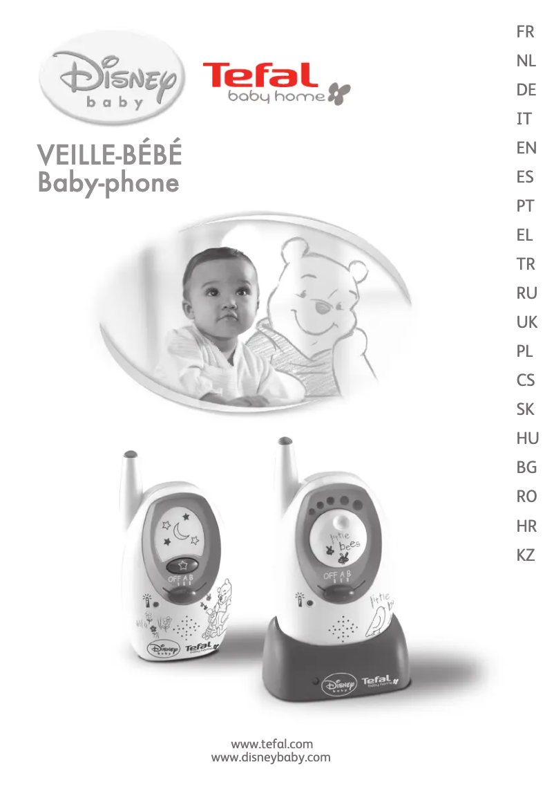 Page 1 de la notice Manuel utilisateur Tefal Baby Home Disney TD1000