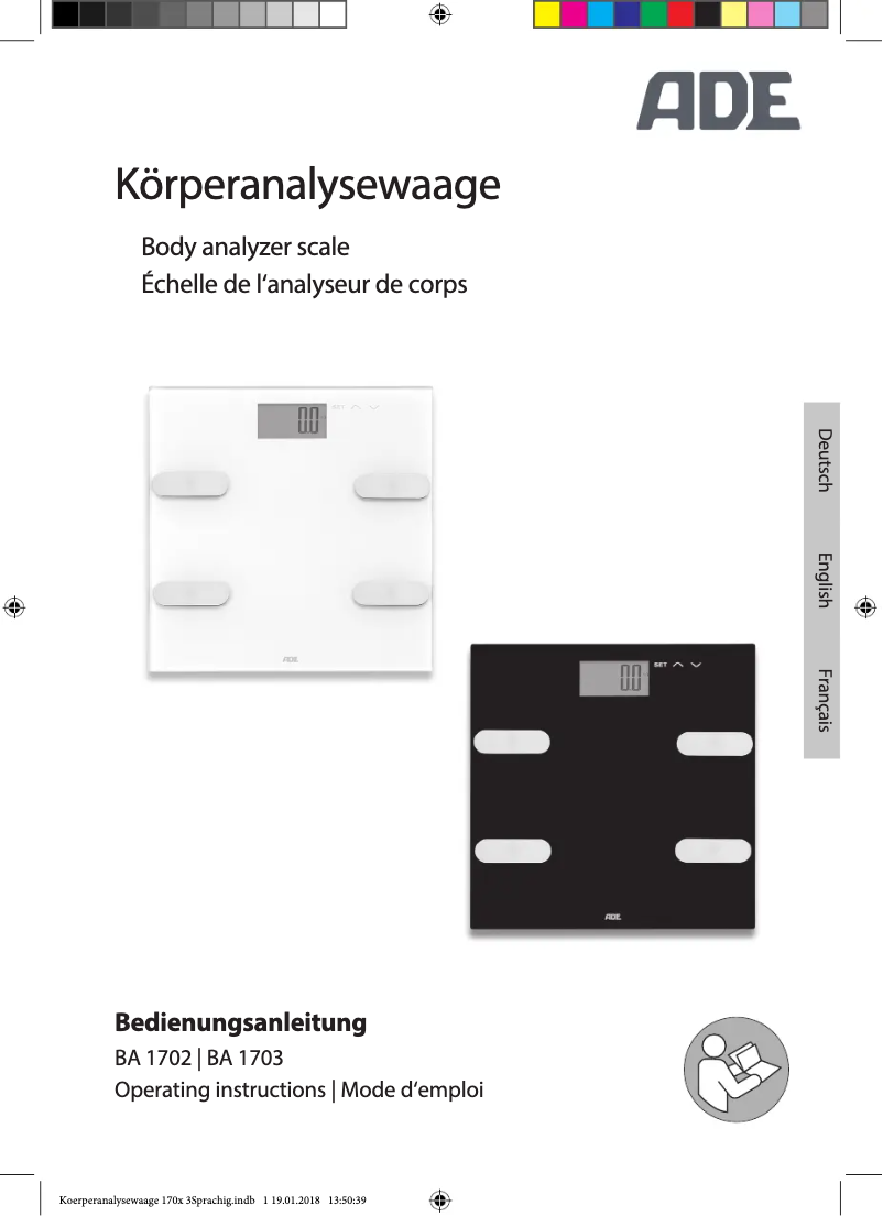 Page 1 de la notice Manuel utilisateur ADE BA 1703