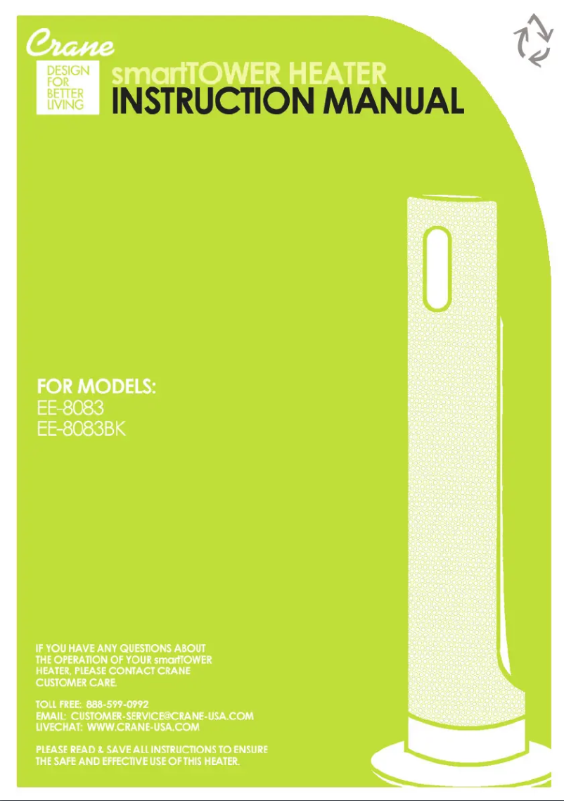 Page 1 de la notice Manuel utilisateur Crane EE-8083