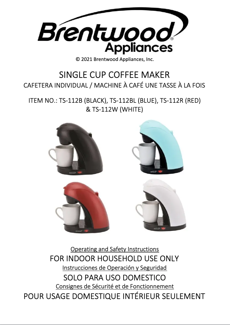 Image de la première page du manuel de l'appareil TS-112BL