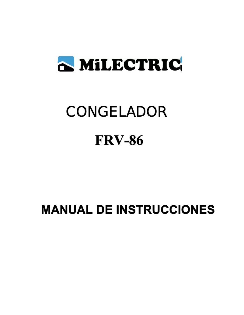 Page n°1 - Manuel utilisateur Infiniton FRV-86