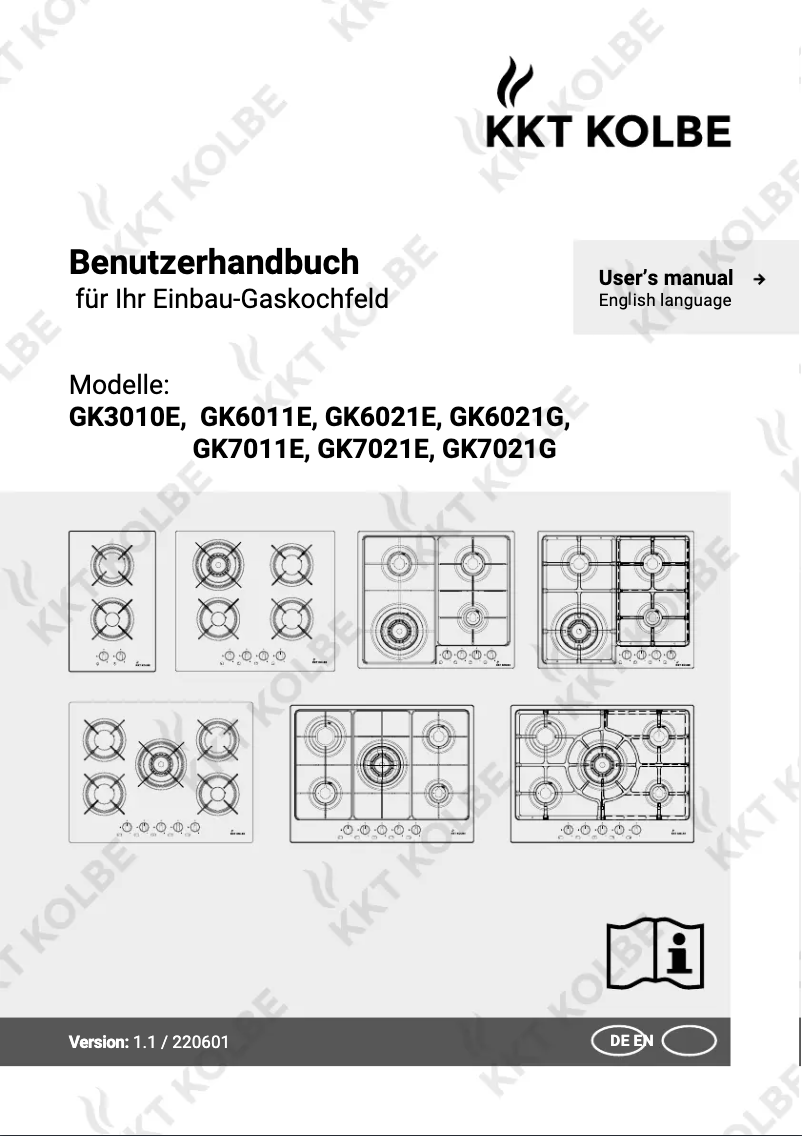 Page 1 de la notice Manuel utilisateur KKT Kolbe GK7021E