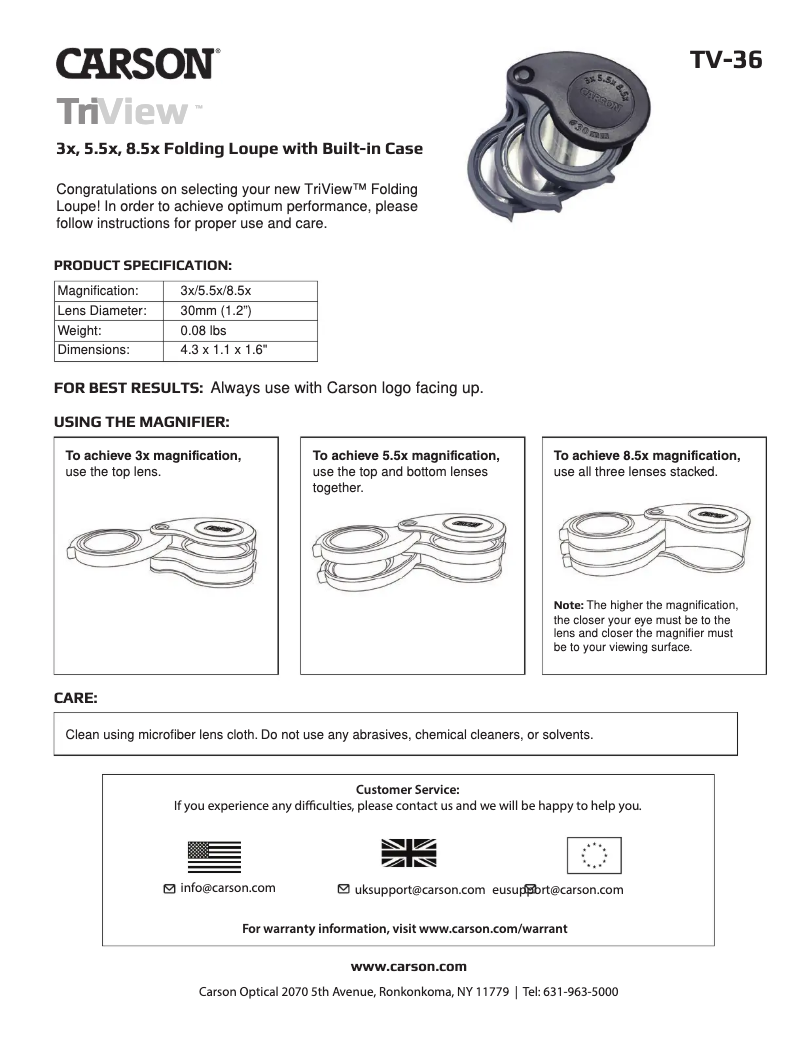 Image de la première page du manuel de l'appareil TV-36
