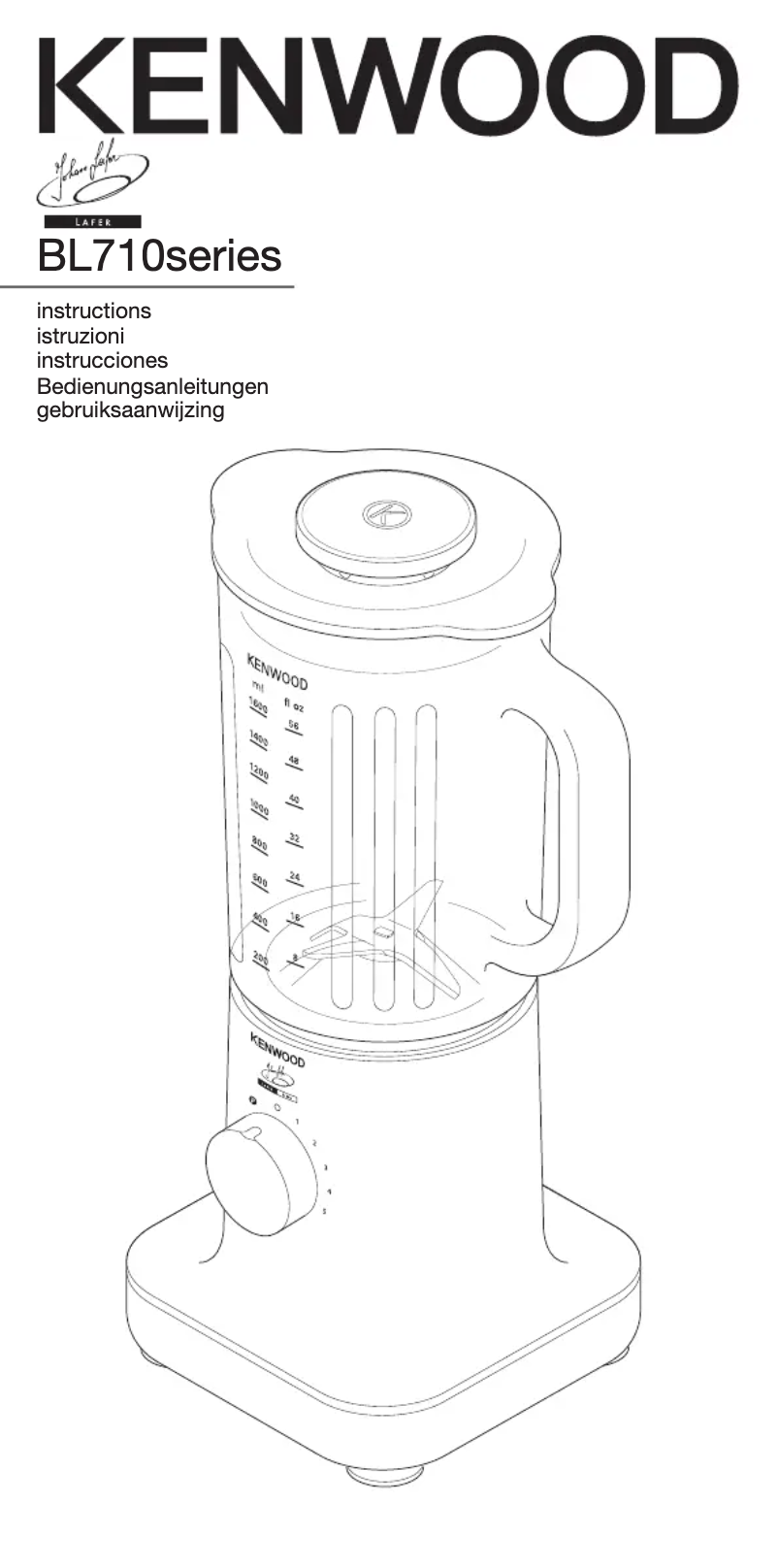 Page 1 de la notice Manuel utilisateur Kenwood BL716