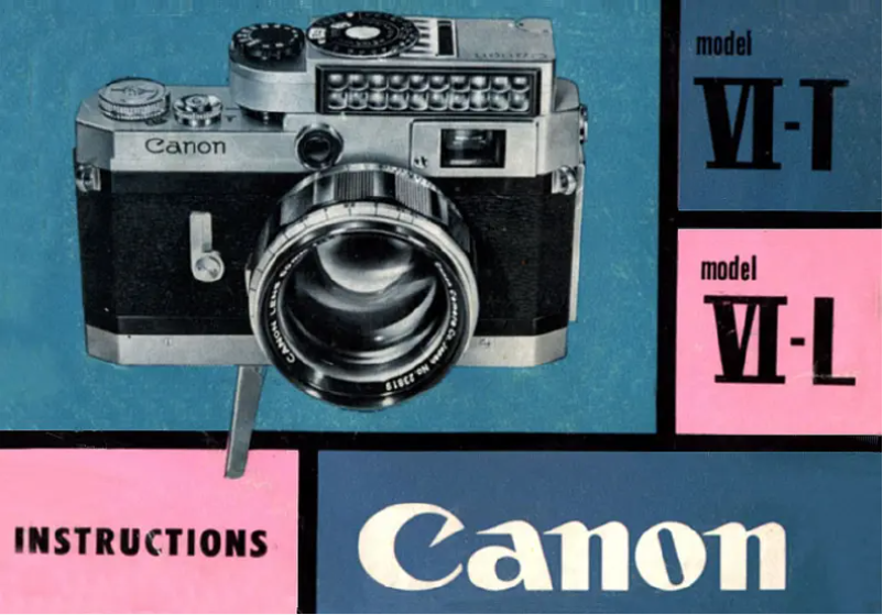 Page 1 de la notice Manuel utilisateur Canon VI-T