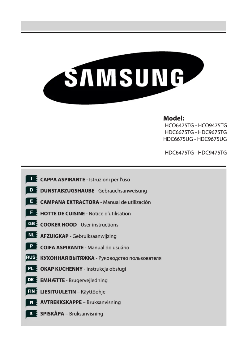 Page 1 de la notice Manuel utilisateur Samsung HCO6475TG