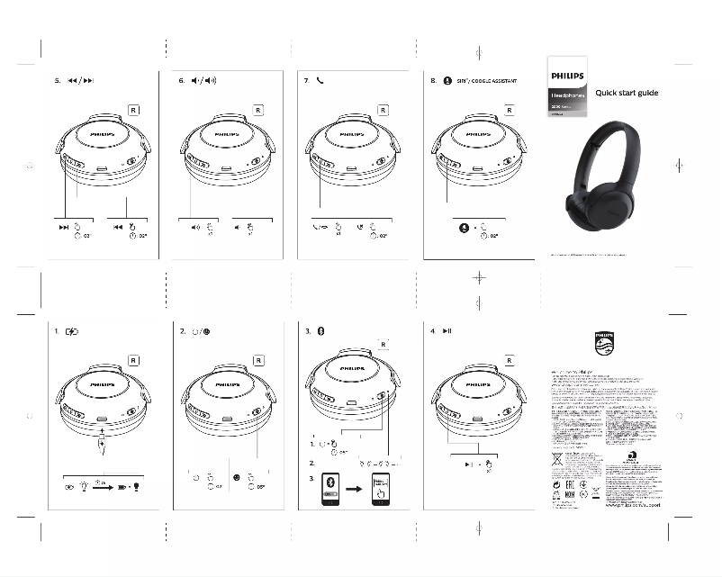 Page 1 de la notice Guide de démarrage rapide Philips Serie 200 TAUH202