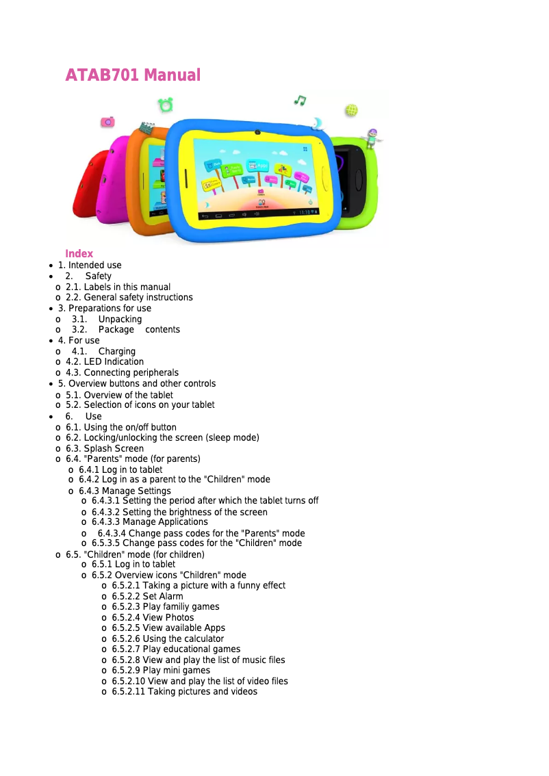 Página 1 del manual Manual de usuario AKAI ATAB701